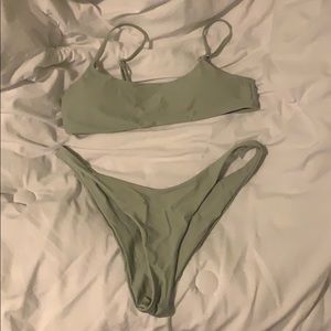 SHEIN green bikini
